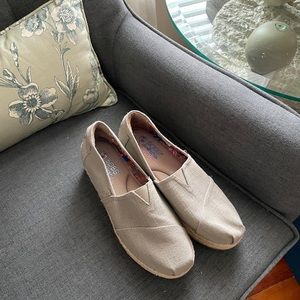 Bobs by Sketchers slip ons - tan